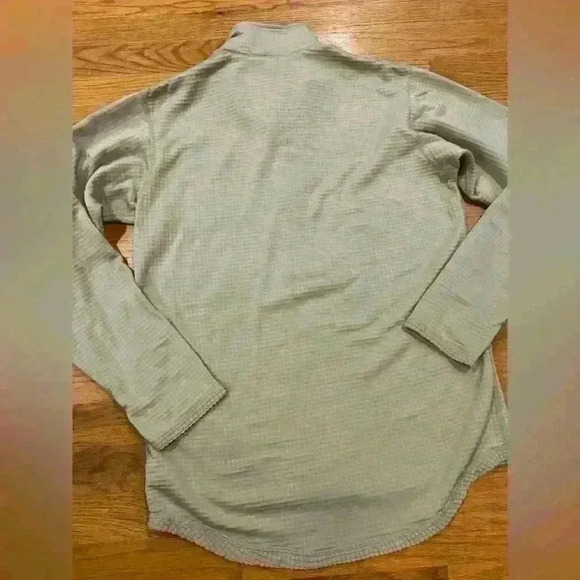 Polartec waffle knot 1/4 zip size small long - Picture 2 of 6